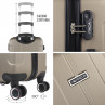 Havel rigid medium suitcases with L capacity