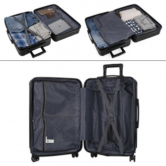 Medium rigid/soft suitcases with a capacity of L