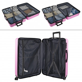 Valises moyennes rigides/souples d une capacité de L