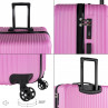 Medium rigid/soft suitcases with a capacity of L