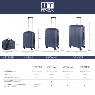 Valises moyennes rigides Havel avec capacité L