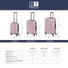 Valises rigides Tiber moyennes avec capacité L