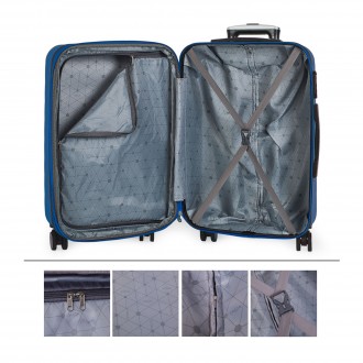 Simoa rigid medium suitcases with L capacity