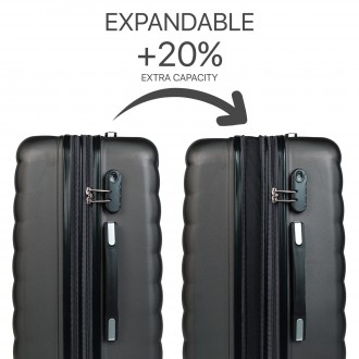 Simoa rigida medium suitcases with a capacity of 72.5 L