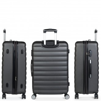 [Set di 3 valigie (Cabina, Media e Grande)] Simoa rigida con capacità L