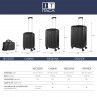 Havel rigid medium suitcases with a capacity of 91 L