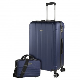 [Lot de 3 valises (cabine, moyenne et grande)] Havel rigide avec capacité L