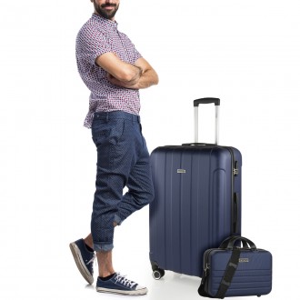 [Set of 3 suitcases (Cabin, Medium and Large)] Rigid Havel with L-capacity