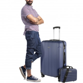 [Set of 3 suitcases (Cabin, Medium and Large)] Rigid Havel with L-capacity