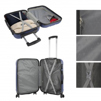 [Set of 3 suitcases (Cabin, Medium and Large)] Rigid Havel with L-capacity