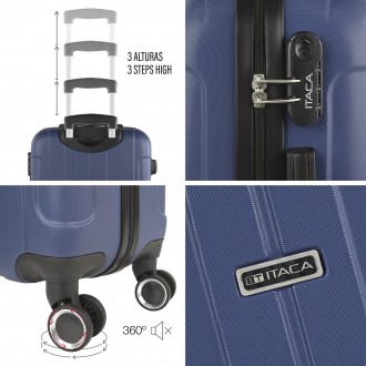 [Set of 3 suitcases (Cabin, Medium and Large)] Rigid Havel with L-capacity