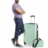 [Lot de 3 valises (cabine, moyenne et grande)] Havel rigide avec capacité L