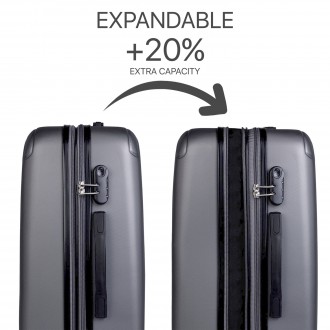 Valises rigides Sevron moyennes avec capacité L