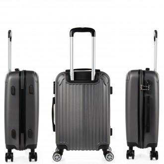 Set di 2/3 valigie (Cabina, Media e Grande) Sevron rigida con capacità di 104 L