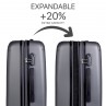 Set di 2/3 valigie (Cabina, Media e Grande) Sevron rigida con capacità di 104 L