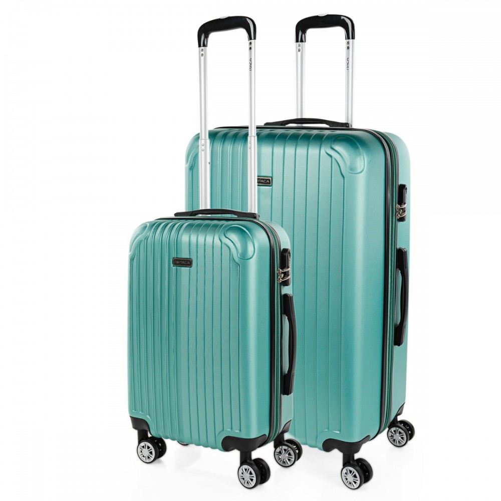 Set di 2/3 valigie (Cabina, Media e Grande) Sevron rigida con capacità di 104 L