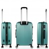 Set di 2/3 valigie (Cabina, Media e Grande) Sevron rigida con capacità di 104 L