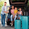 Lot de 2/3 valises (Cabine, Medium et Large) Sevron rigide d'une capacité de 104 L