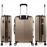 Lot de 2/3 valises (Cabine, Medium et Large) Sevron rigide d'une capacité de 104 L