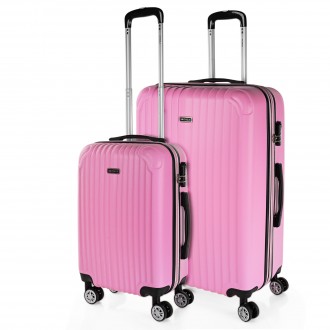 Set di 2/3 valigie (Cabina, Media e Grande) Sevron rigida con capacità di 104 L