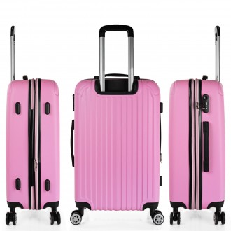 Set di 2/3 valigie (Cabina, Media e Grande) Sevron rigida con capacità di 104 L