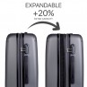 Set di 2/3 valigie (Cabina, Media e Grande) Sevron rigida con capacità di L