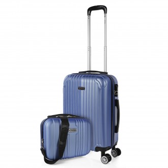 Suitcase cabin+toiletry bag Itaca Sevron