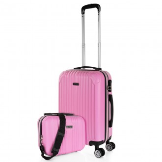 Suitcase cabin+toiletry bag Itaca Sevron