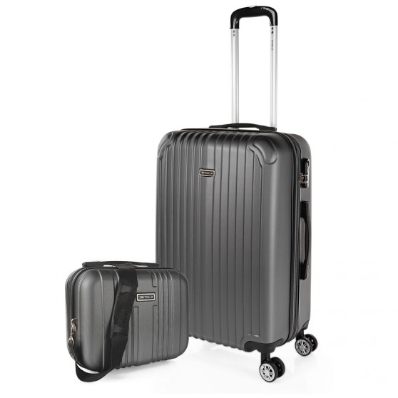 Valigia 60Cm + Borsa da toilette Itaca Sevron