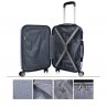 Valise 60Cm+Trousse de toilette Itaca Sevron
