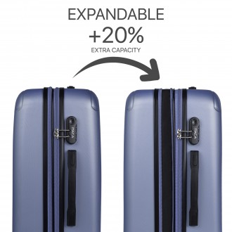 Suitcase 60Cm+Toiletry bag Itaca Sevron