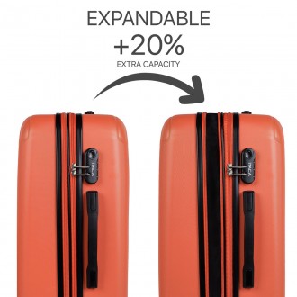 Valise 60Cm+Trousse de toilette Itaca Sevron