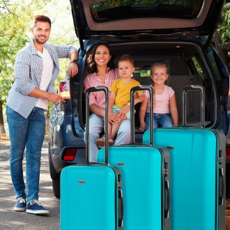 Medium Tiber rigid suitcases with L-capacity
