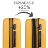 Conjunto de 2/3 malas (Cabine, Médio e Grande) Sevron rígido com capacidade de L