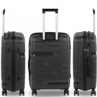 Medium suitcase Sarajevo rigid/soft with capacity of L