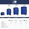 [Set of 3 suitcases (Cabin, Medium and Large)] Simoa rigida with L-capacity
