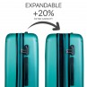 Medium Sevron rigid suitcases with capacity of 68 L