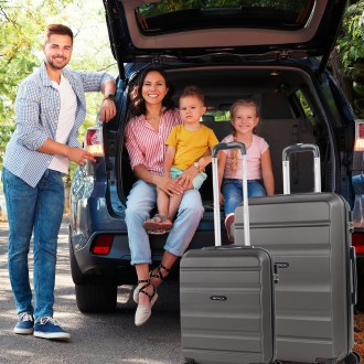 Medium Elba rigid suitcases with capacity of L