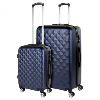 Set of 2/3 suitcases (Cabin, Medium and Large) Diamond rigid with capacity of L