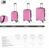 Medium Sevron rigid suitcases with L capacity