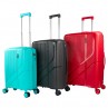 Medium hard/soft suitcases with a capacity of L