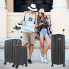 Medium hard/soft suitcases with a capacity of L
