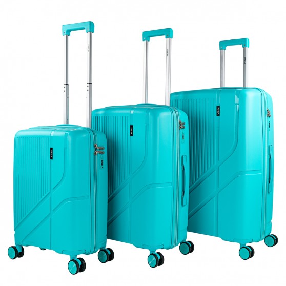 Medium hard/soft suitcases with a capacity of L