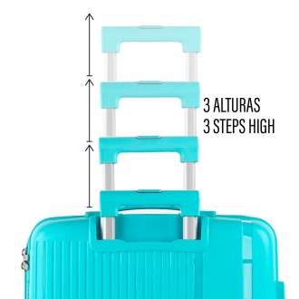 Medium hard/soft suitcases with a capacity of L