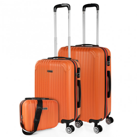 Medium Sevron rigid suitcases with capacity of 68 L