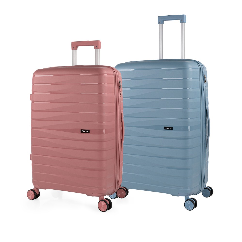 Nile medium sized hard/soft suitcases with 95 L capacity
