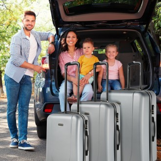 Medium Tiber rigid suitcases with L-capacity