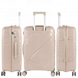 Danubio medium sized hard/soft suitcases with 62 L capacity