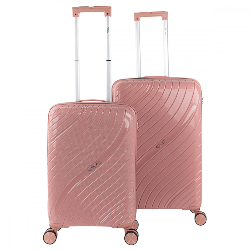 Danubio medium sized hard/soft suitcases with 62 L capacity