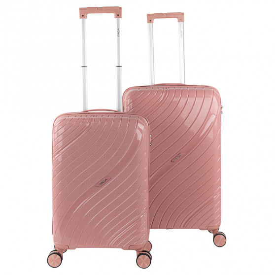 Danubio medium sized hard/soft suitcases with 62 L capacity